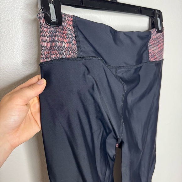 Free People Movement Wild and Free Black Gray Peach Workout Leggings - Picture 10 of 11